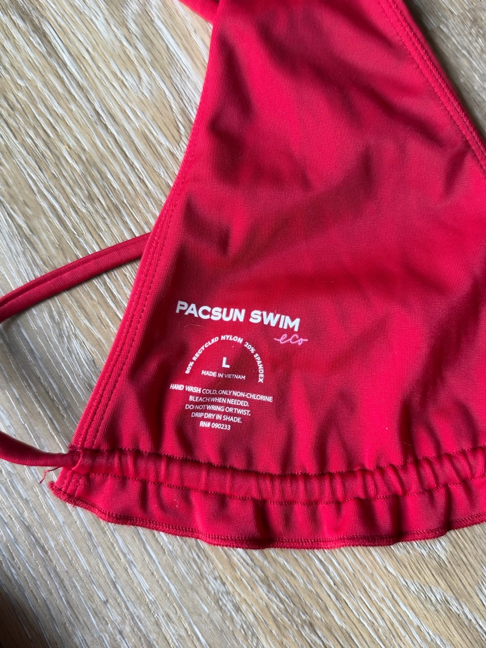 PacSun Red Halter Triangle Bikini Set - Picture 9 of 9